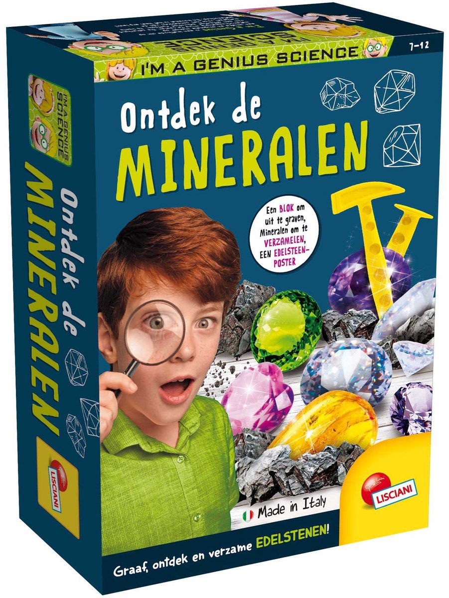 Lisciani - Genius Science - Ontdek de Mineralen