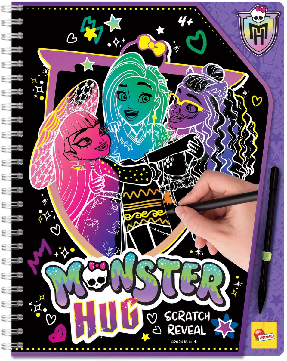 Lisciani - Monster High - Monster Hug scratch reveal - Scratchboek