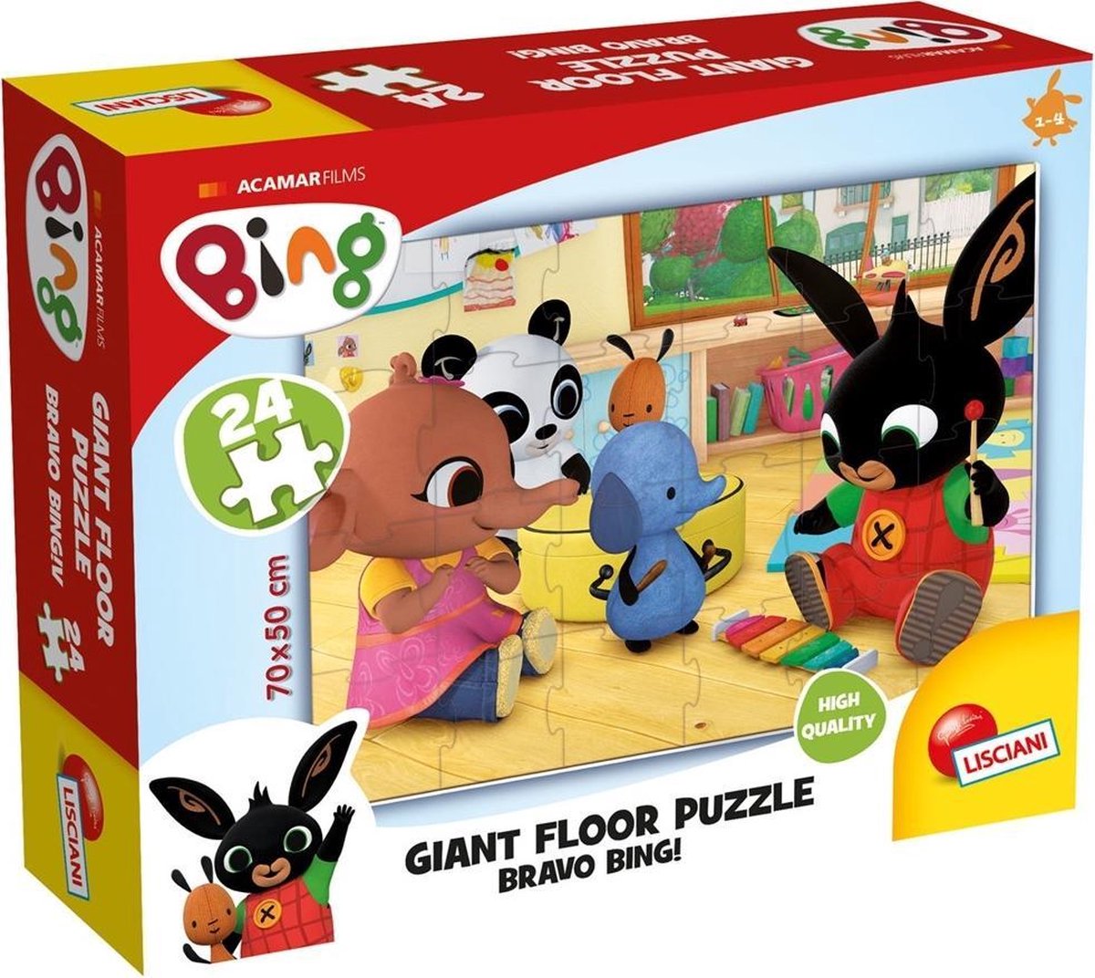 Lisciani Giochi Bing Giant Floor 24 Bravo Bing!