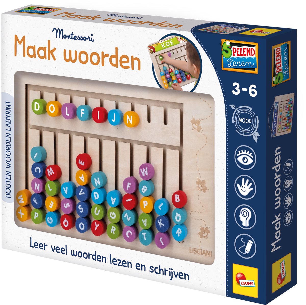 Lisciani Woorden Labyrint – Educatief Woordspel