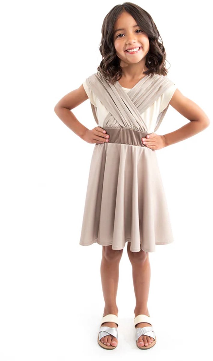 Little Adventures - Galactic Scavenger Twirl Jurk – Maat 98-110 - Comfortabel, Wasbaar & Glittervrij – Stoere Verkleedjurk Voor Kinderen