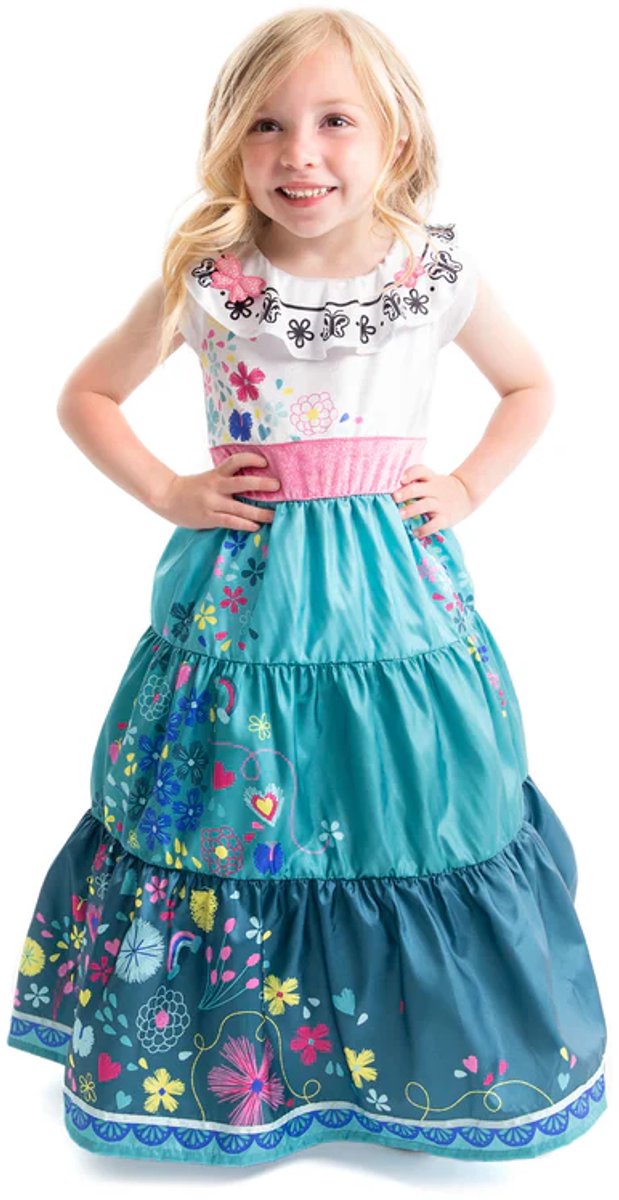 Little Adventures - Miracle Princess Jurk – Maat 98-104 - Comfortabel, Wasbaar & Glittervrij – Magische Verkleedjurk Voor Kinderen