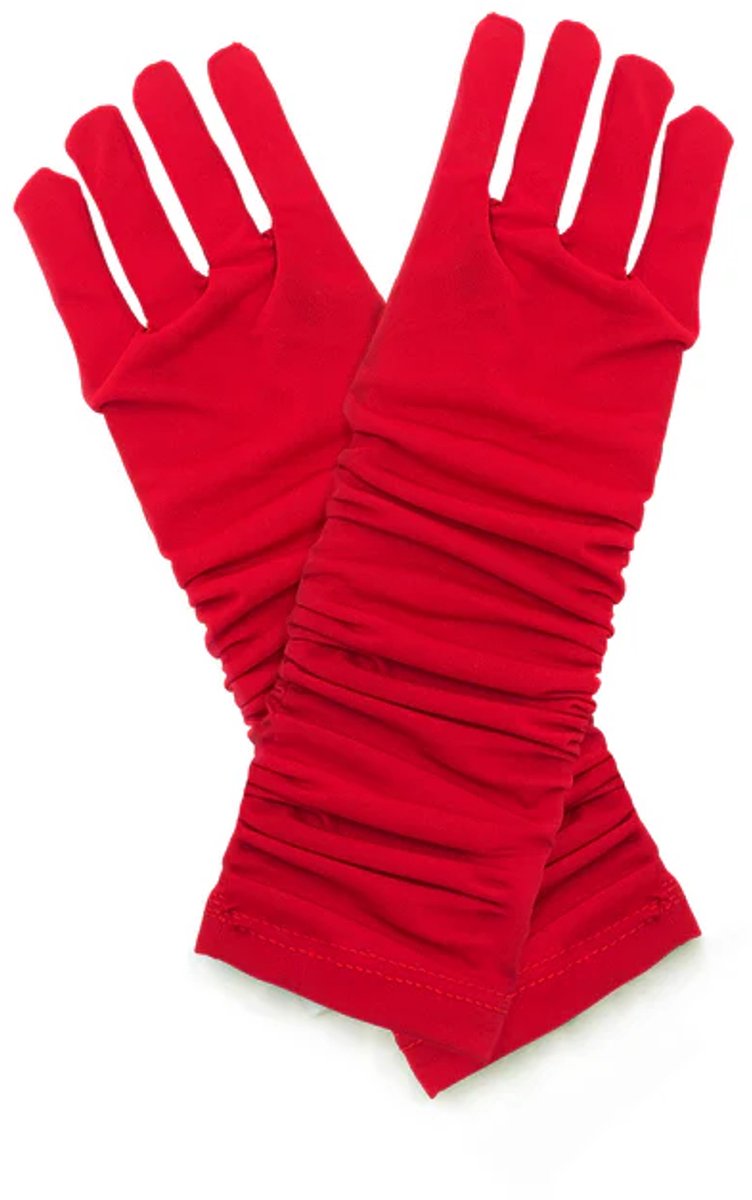 Little Adventures - Rode Prinsessen Handschoenen – Verkleedaccessoire – Zacht & Comfortabel – One Size – Vanaf 3 Jaar