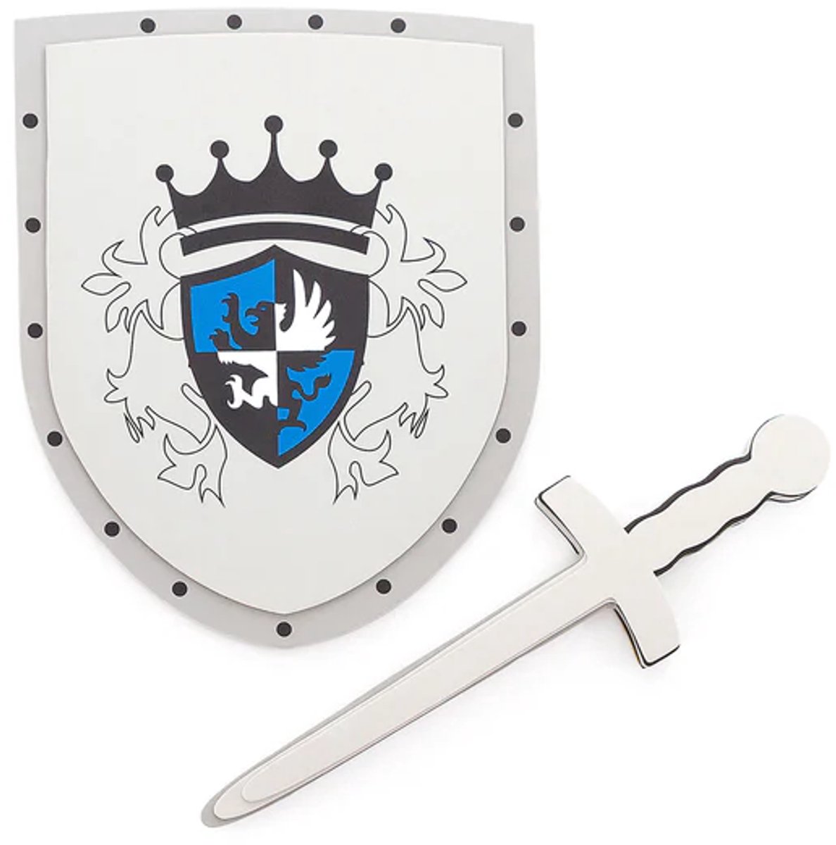 Little Adventures - Zwaard & Schild Set – Blauw – Lichtgewicht – Zonder Glitter – Vanaf 3 Jaar – Ridder Verkleedset Voor Kinderen