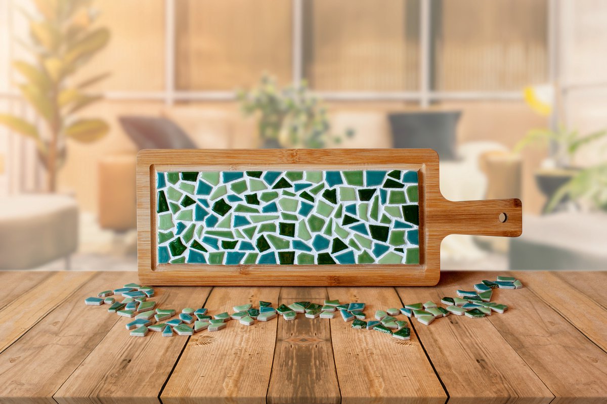 DIY Borrelplank Groen Little Creations  - Hobbypakket - Knutselpakket voor volwassenen -