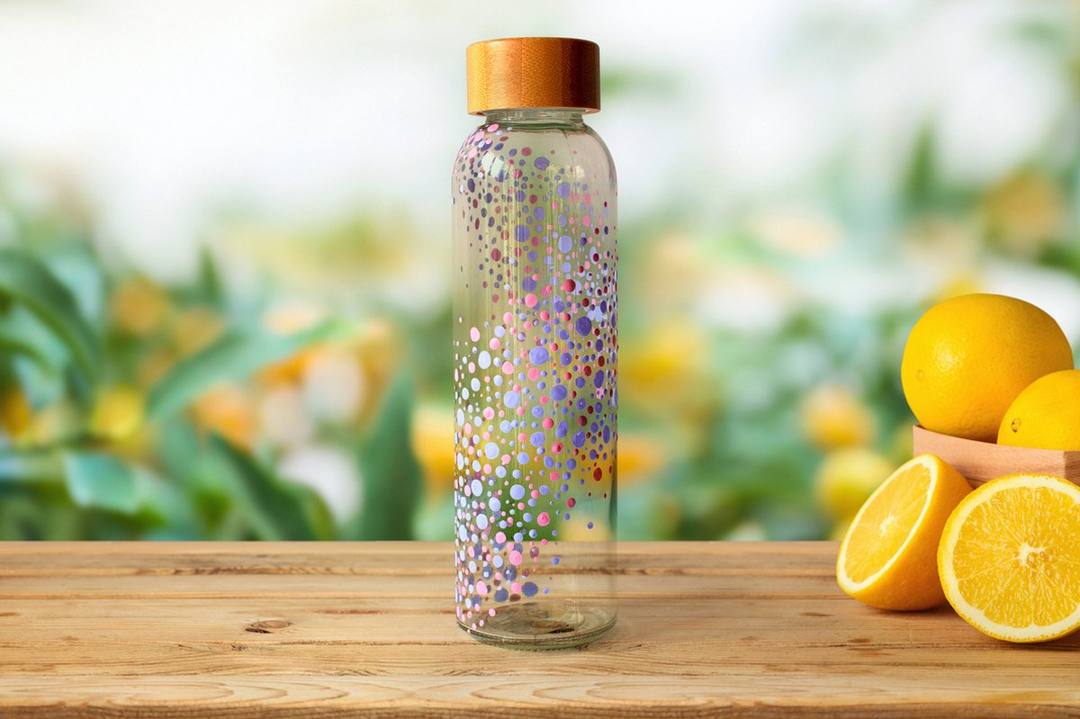 DIY Waterfles verven - hobbypakket voor volwassenen - Doe het zelf pakket -  Waterfles - Verven - Little Creations - Cottage Green & Rosemary Green