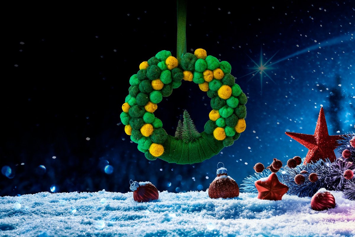 Kerstkrans groen - DIY kerstkrans - Kerstkrans zelf maken - Hobbypakket voor volwassenen - Knutselpakket voor volwassenen - Little Creations