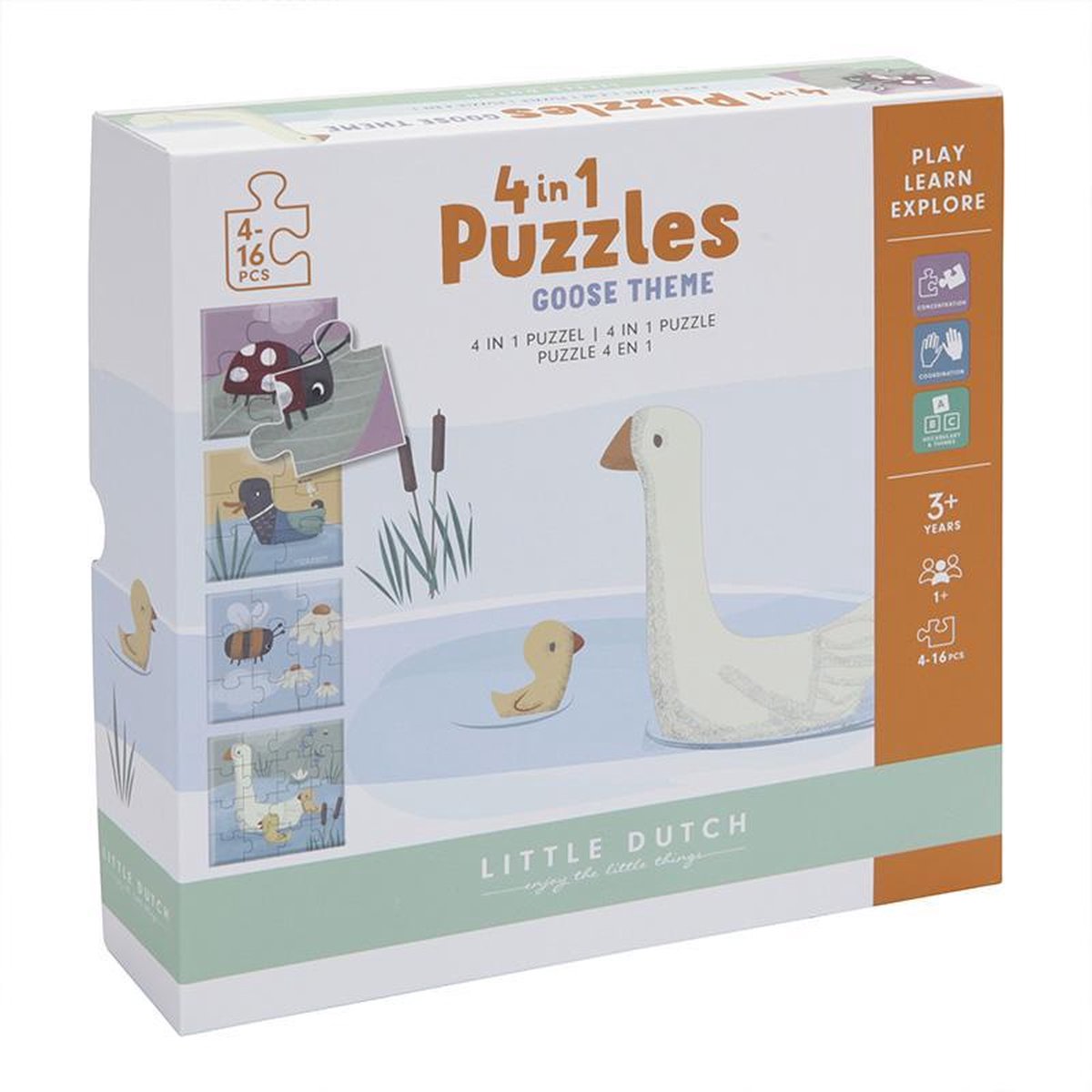 Little Dutch 4 in 1 puzzel Gans