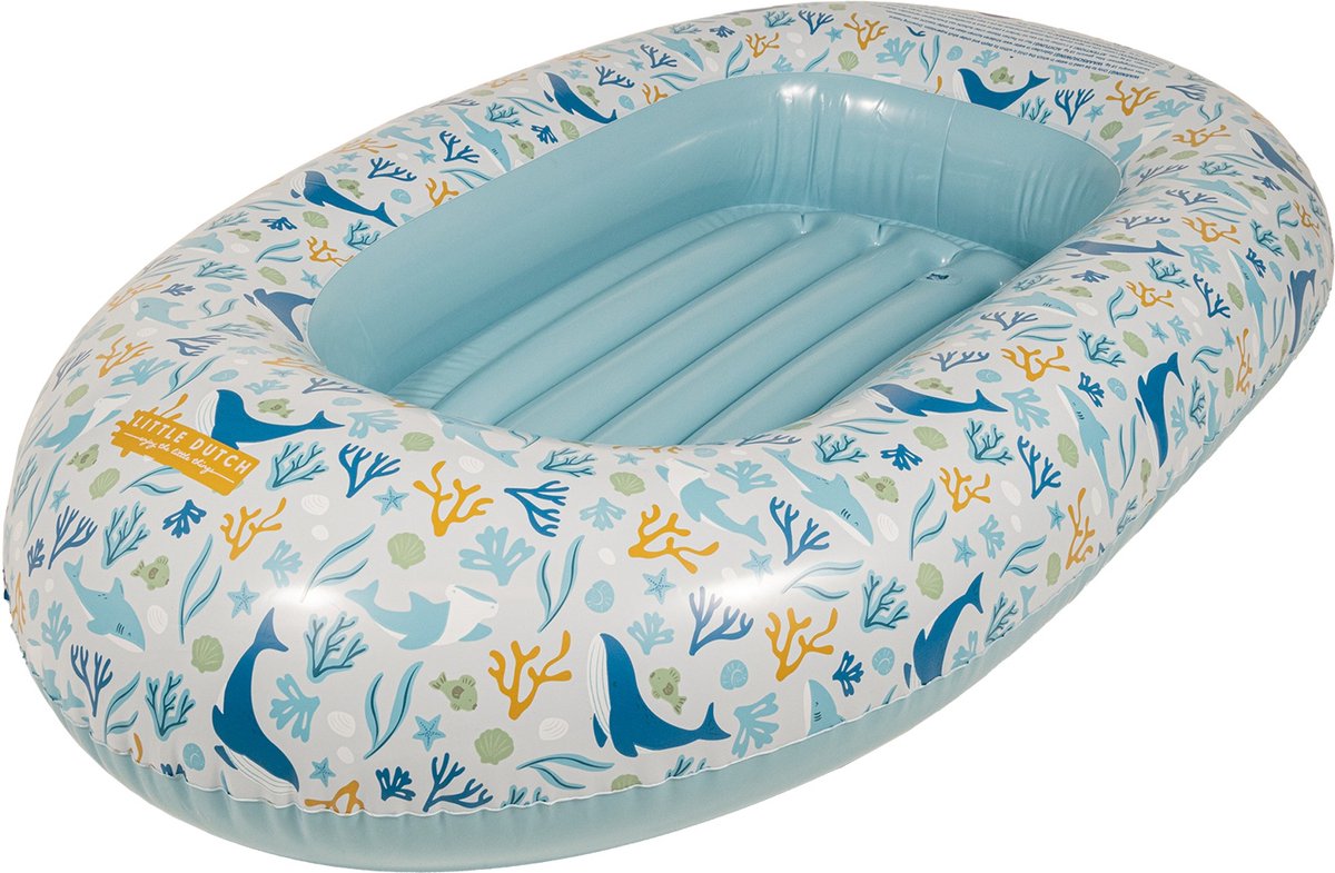 Little Dutch Ocean Dreams Opblaasboot - Blauw