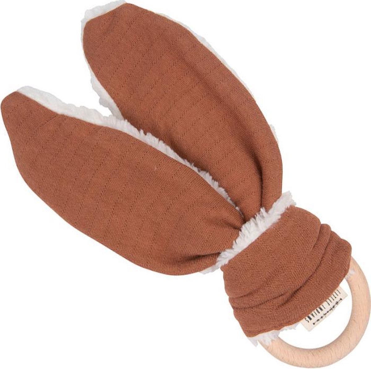   Bijtring Bunny Junior 21 Cm Hout Koper