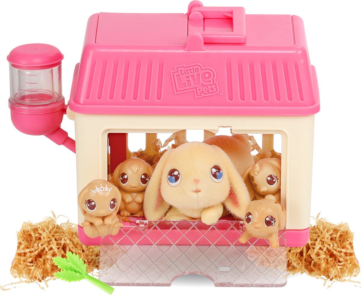 Little Live Pets - Mama Surprise Mini - Mama Konijntje krijgt 2 babys en soms wel 3 óf 4 babys