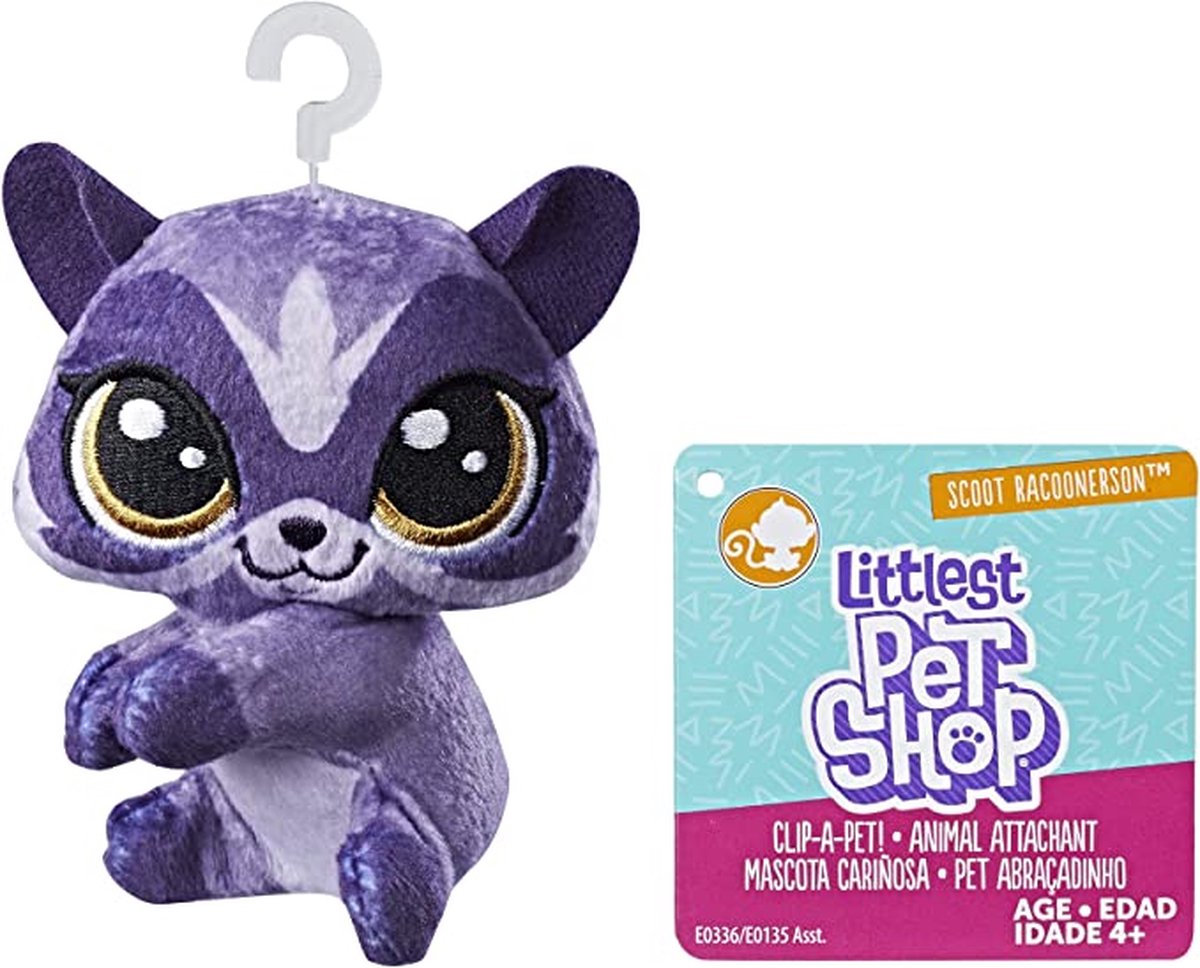 Littlest Pet Shop clip-a-pet Scoot racoonerson