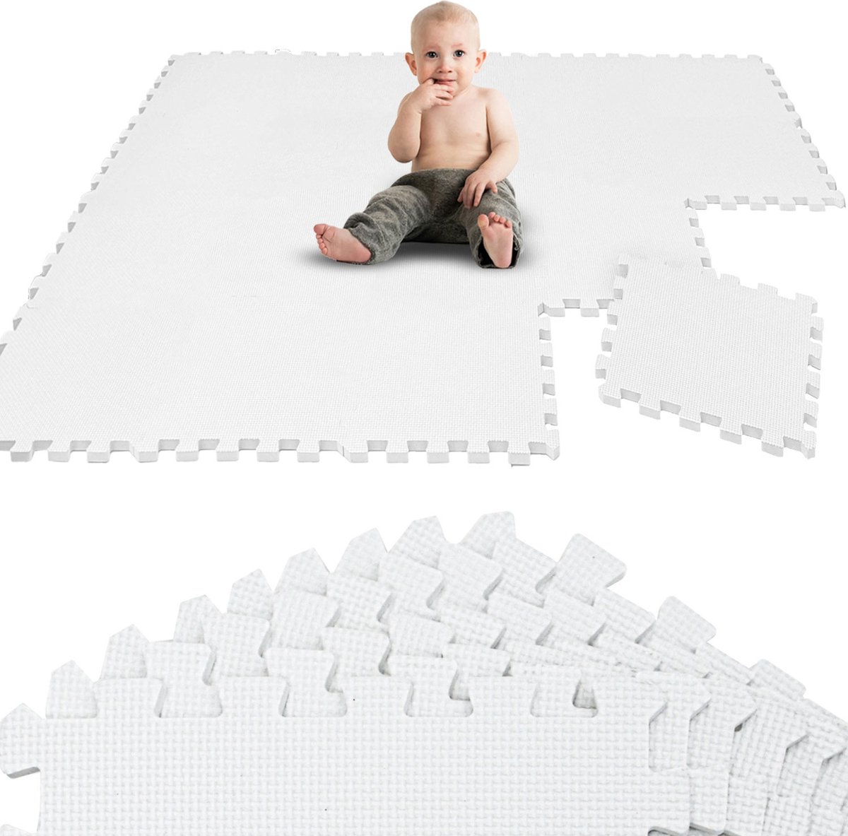 Van dag Één: 18-delige Baby Puzzel Speelmat - 30x30 EVA Schuim Kruipmat Vloermat Speeltapijt Kind
