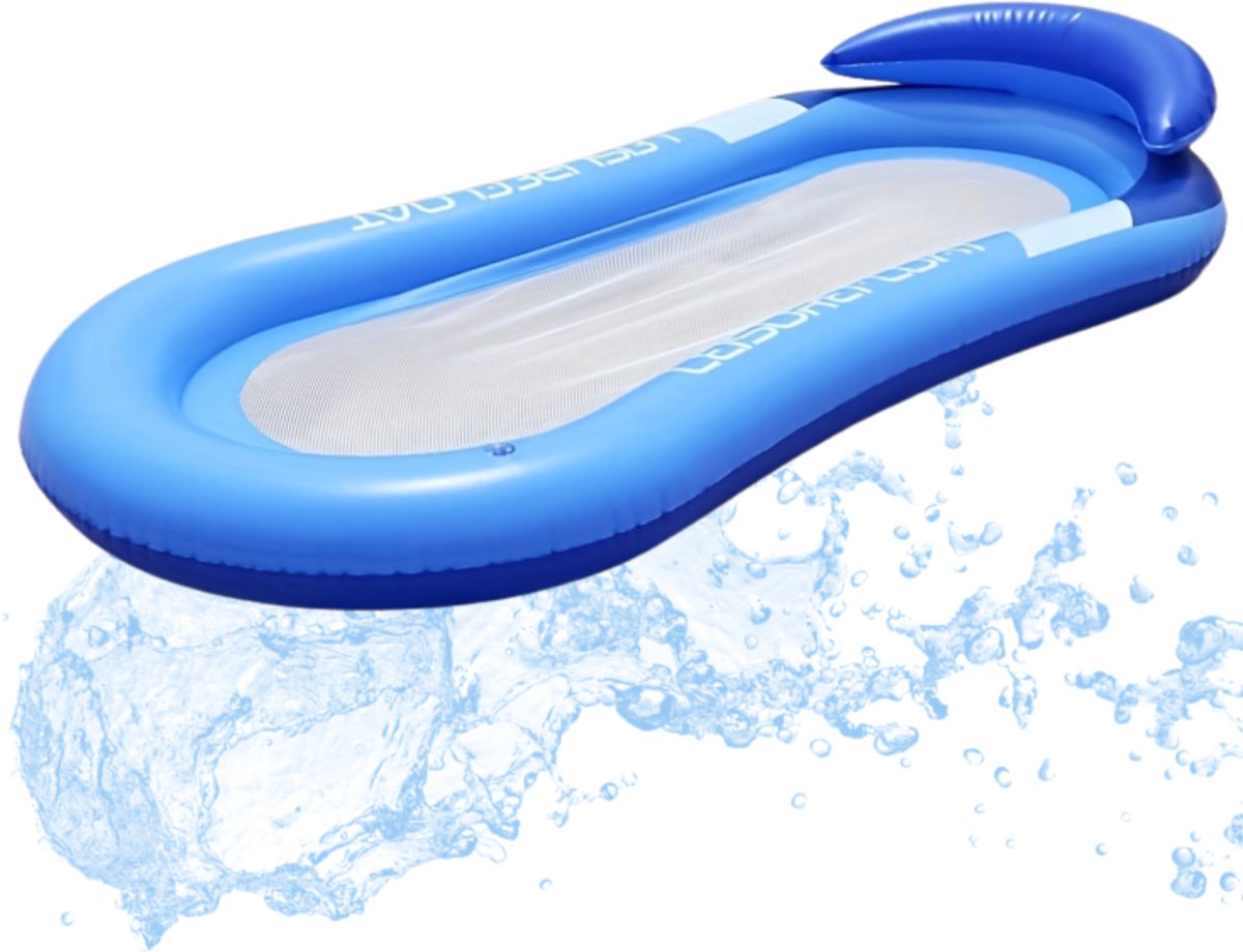   Drijfmat - Zomerspeelgoed - Waterspeelgoed - Strandspeelgoed - Zwembad - Zwemmen - Zomer - Speelgoed - Blauw