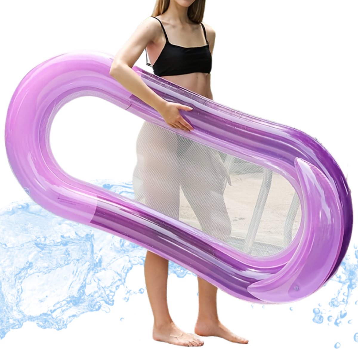   Drijfmat - Zomerspeelgoed - Waterspeelgoed - Strandspeelgoed - Zwembad - Zwemmen - Zomer - Speelgoed - Paars