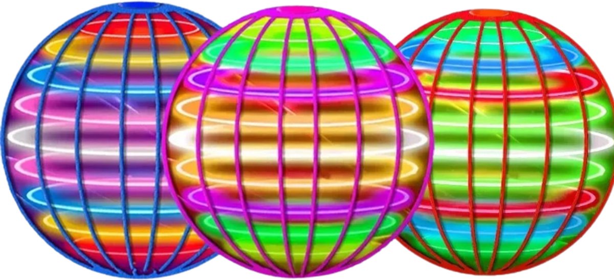   Flying Ball - Spinner - Magic - Heli - Boomerang - Boomerang Bal - 3 Stuks