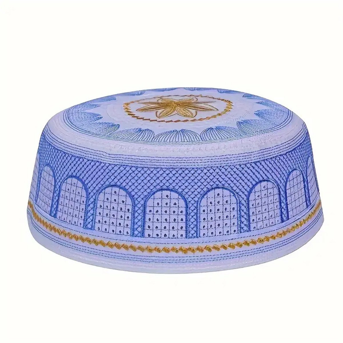 Livano Joodse Hoed - Keppeltje - Joods - Kippah - Jodendom - Blauw - 56 cm
