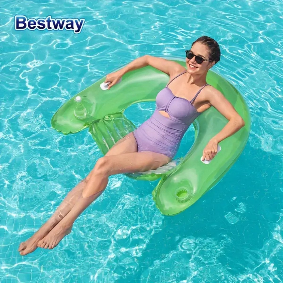 Livano Luchtbed - Luchtbed Zwembad - 2 Personen - 1 Persoon - Groen