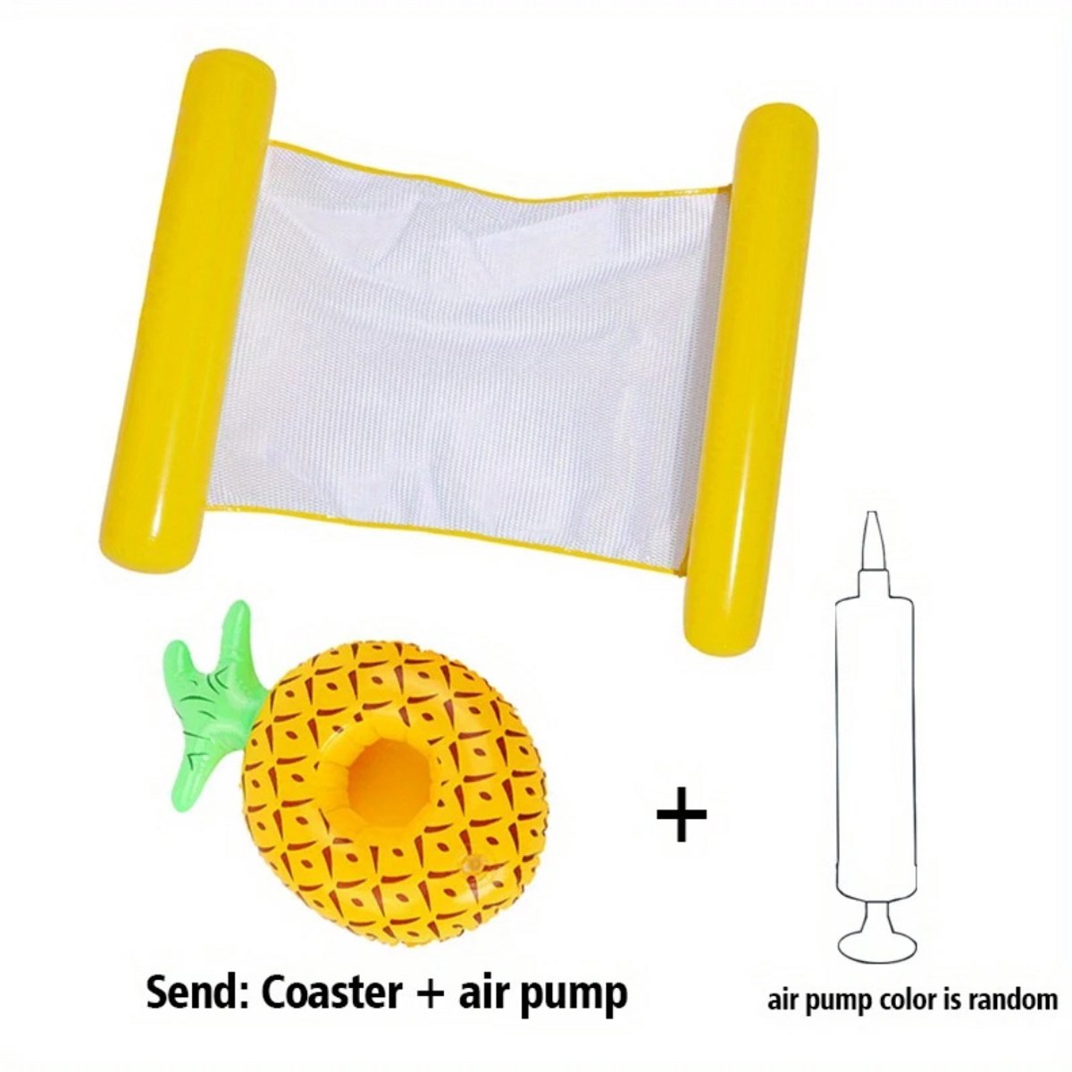   Luchtbed - Luchtbed Zwembad - 2 Personen - 1 Persoon - Set Geel