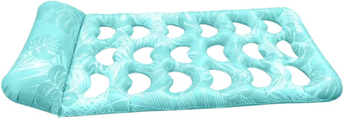   Opblaasbare   - Luchtbed   - 1 Persoon - Zwemring - Blauw 180x90