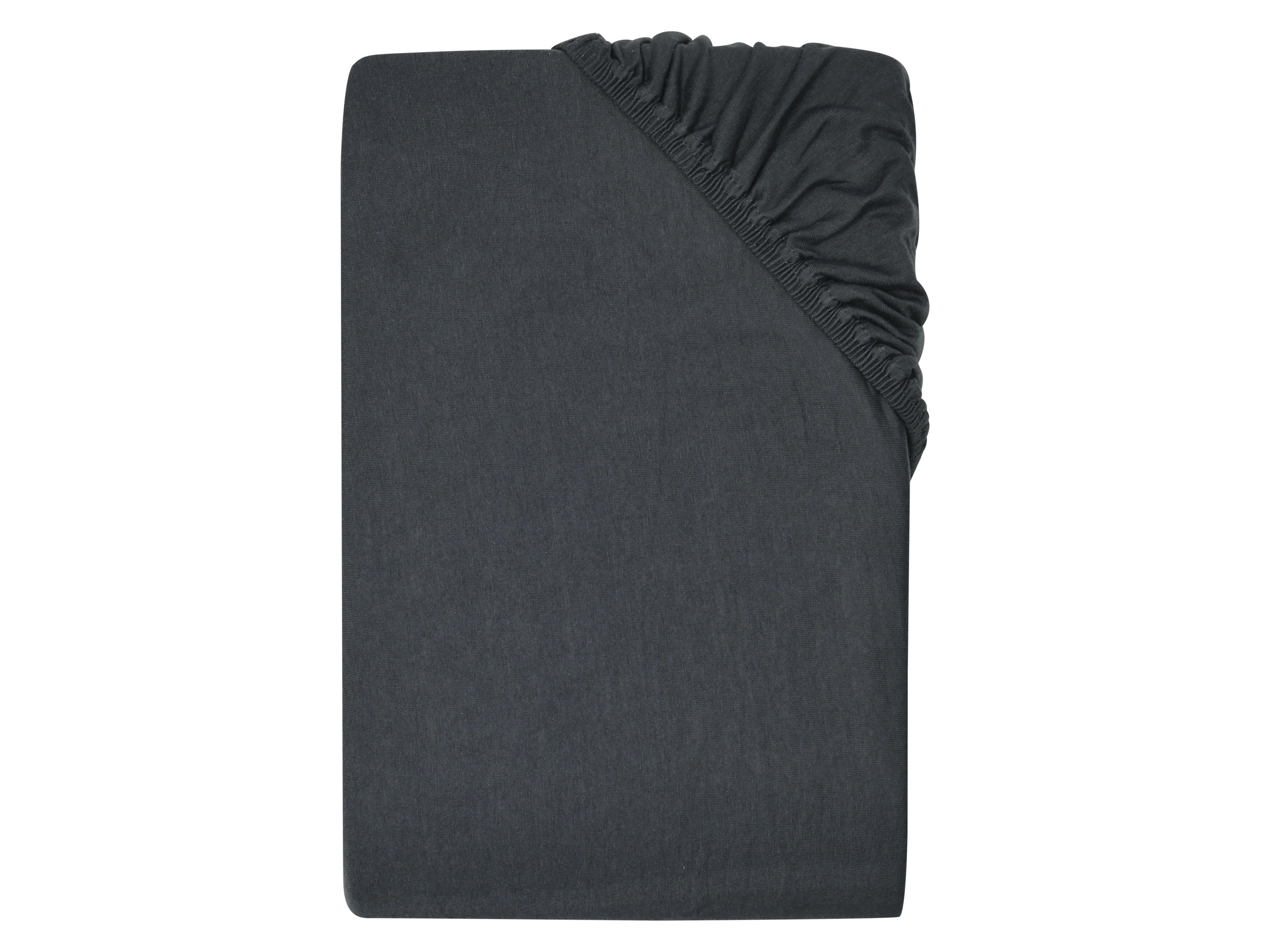 LIVARNO Jersey hoeslaken 140-160 x 200 cm (Donkergrijs)