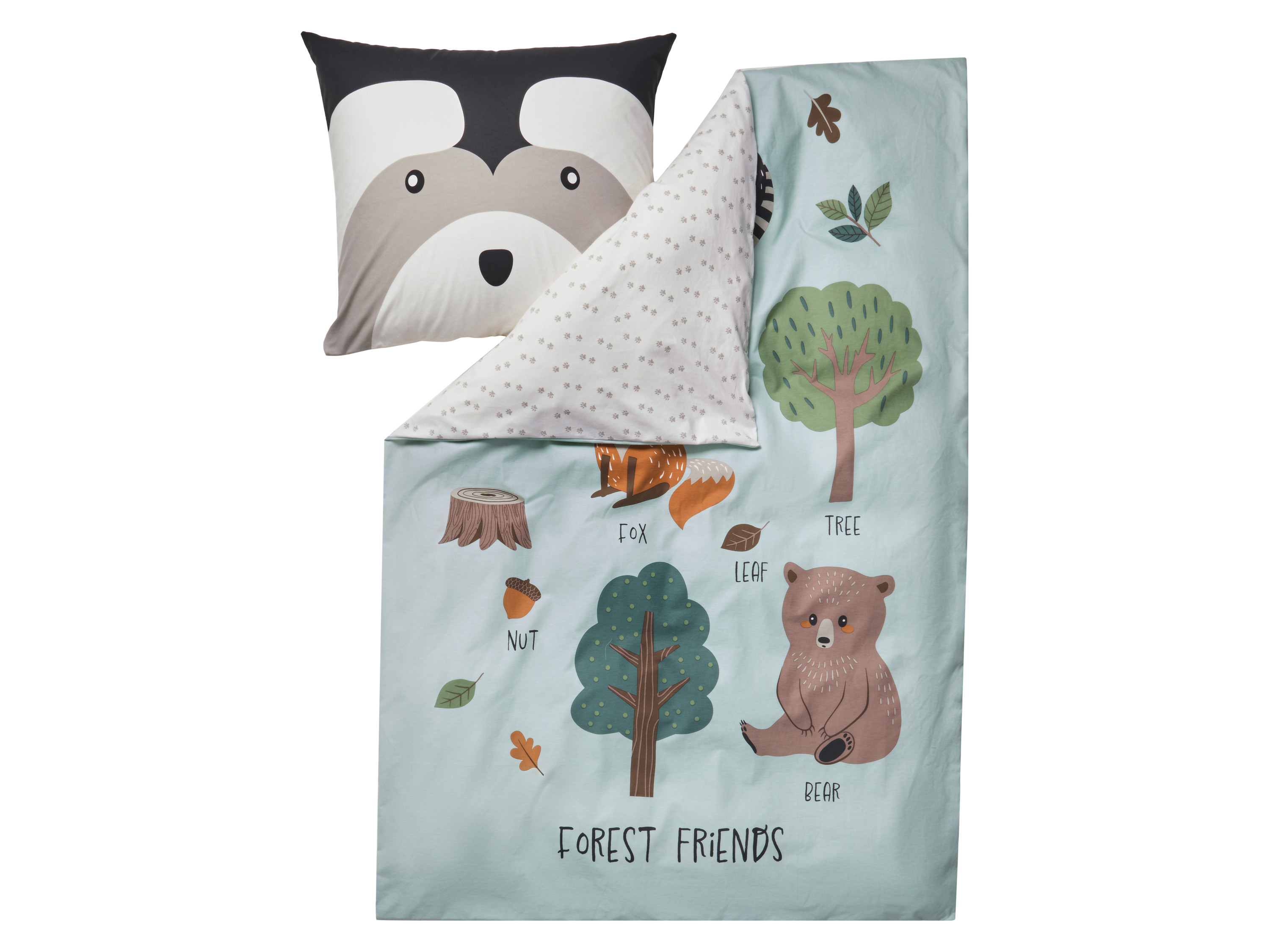 LIVARNO Kinder dekbedovertrek 140 x 200 cm (Groen)