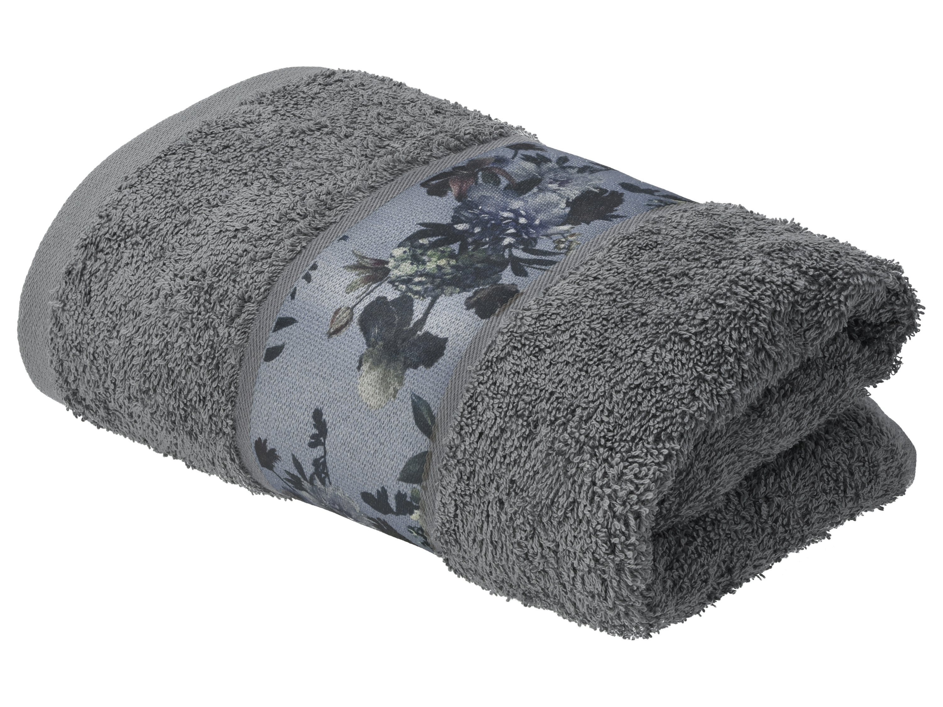 LIVARNO Set van 2 handdoeken 50 x 100 cm (Grijs)