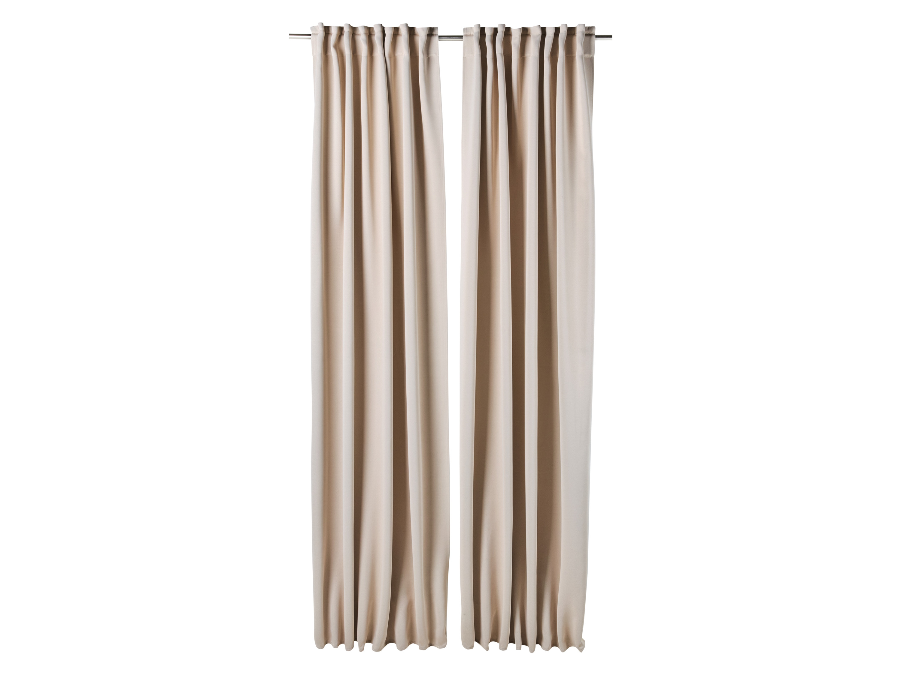 LIVARNO Verduisterende gordijnen 135 x 254 cm (beige)