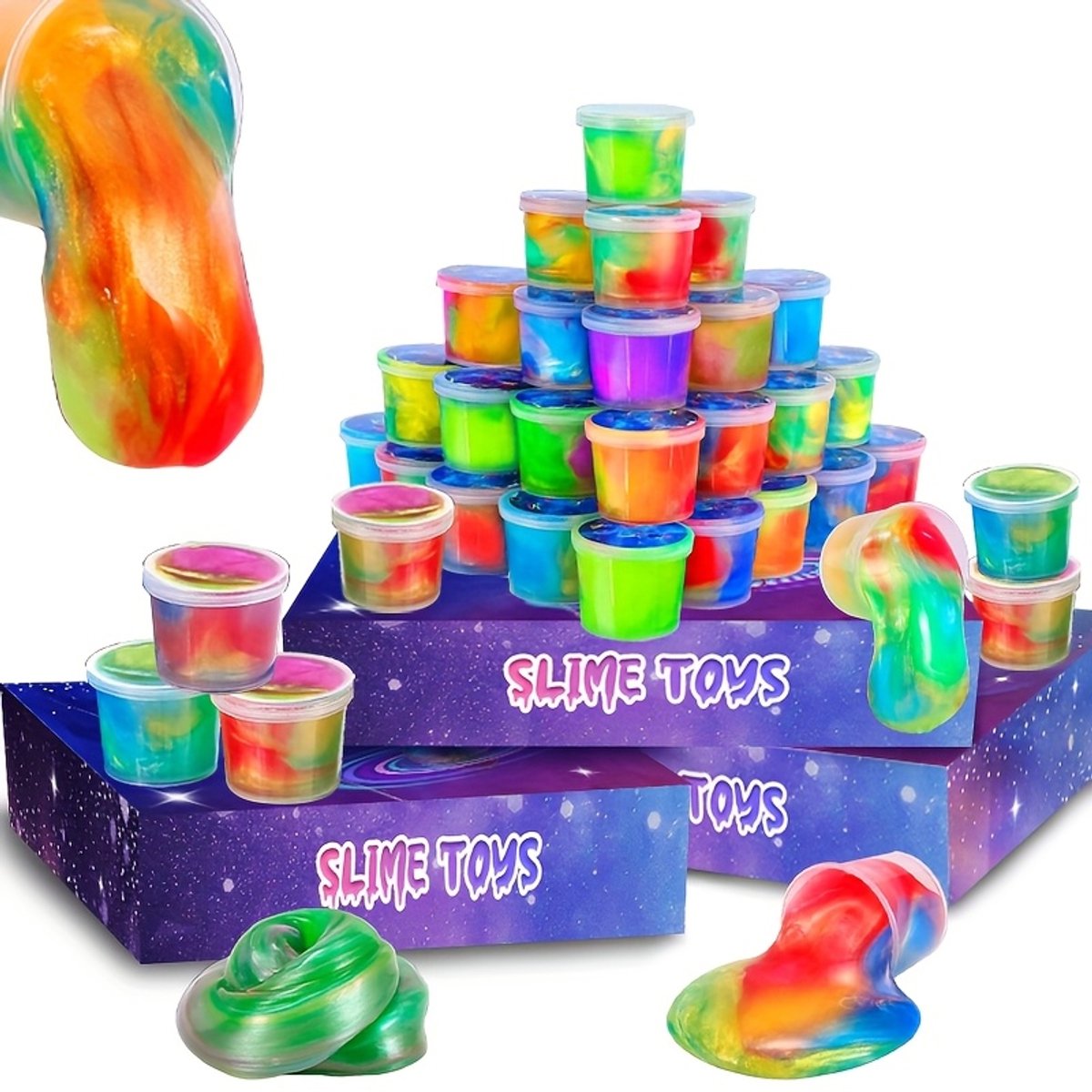 Livé® Slimeset 12-delig – DIY Sensorisch Speelgoed voor Kinderen – Creatief & Feest Cadeau