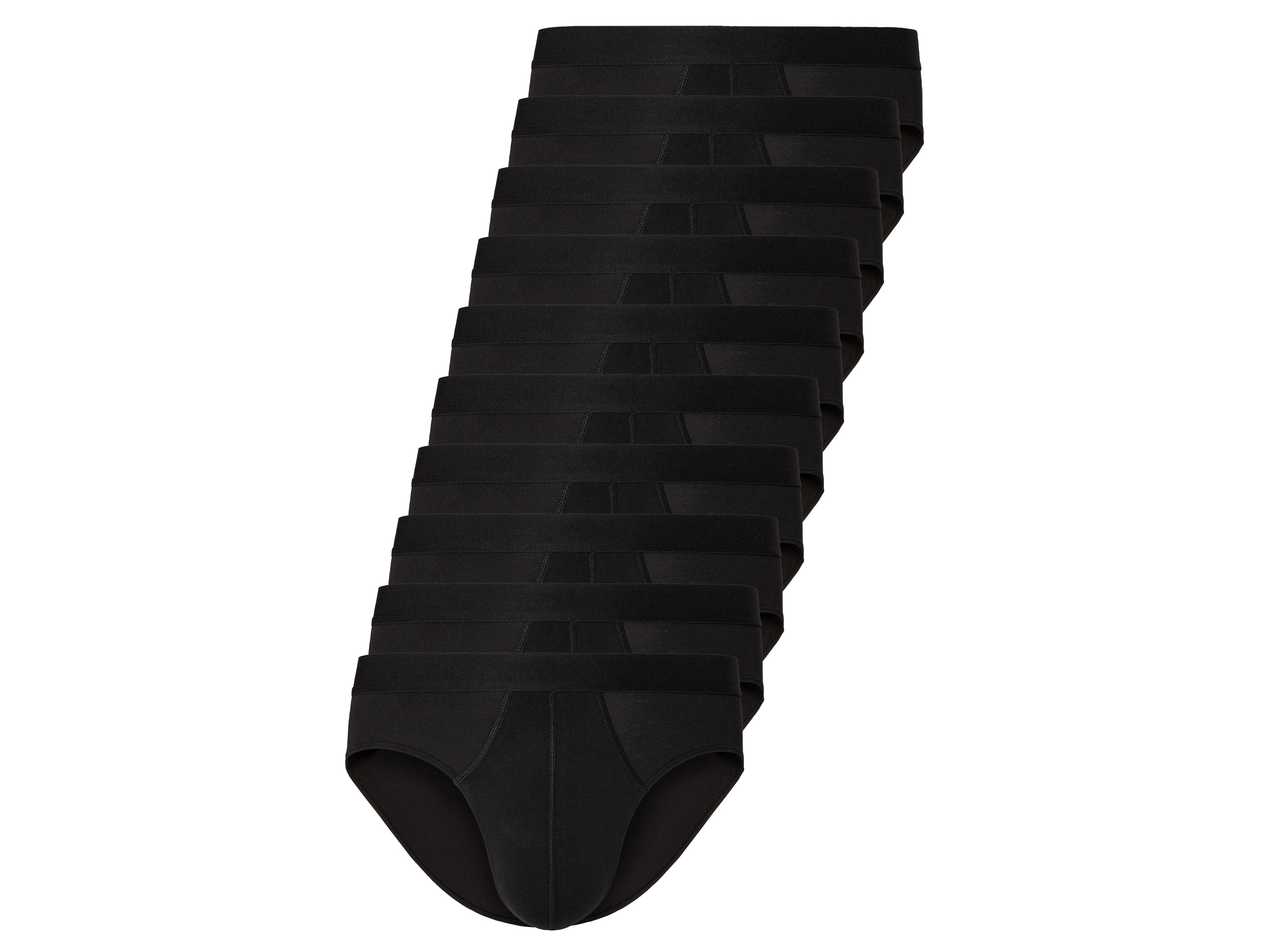 LIVERGY 10 heren slips (Zwart, S)