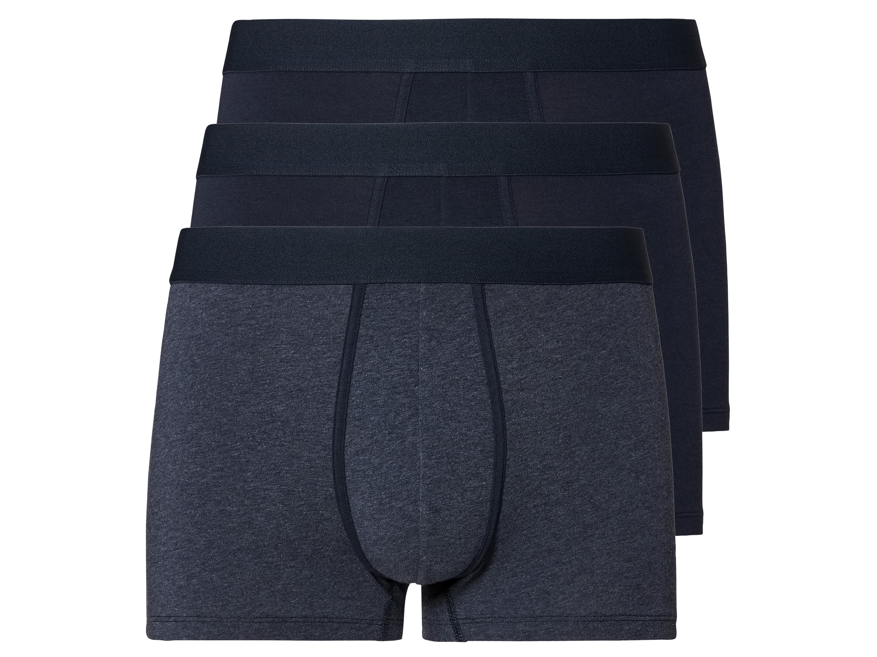 LIVERGY 3 heren boxers (Blauw/donkerblauw, M)