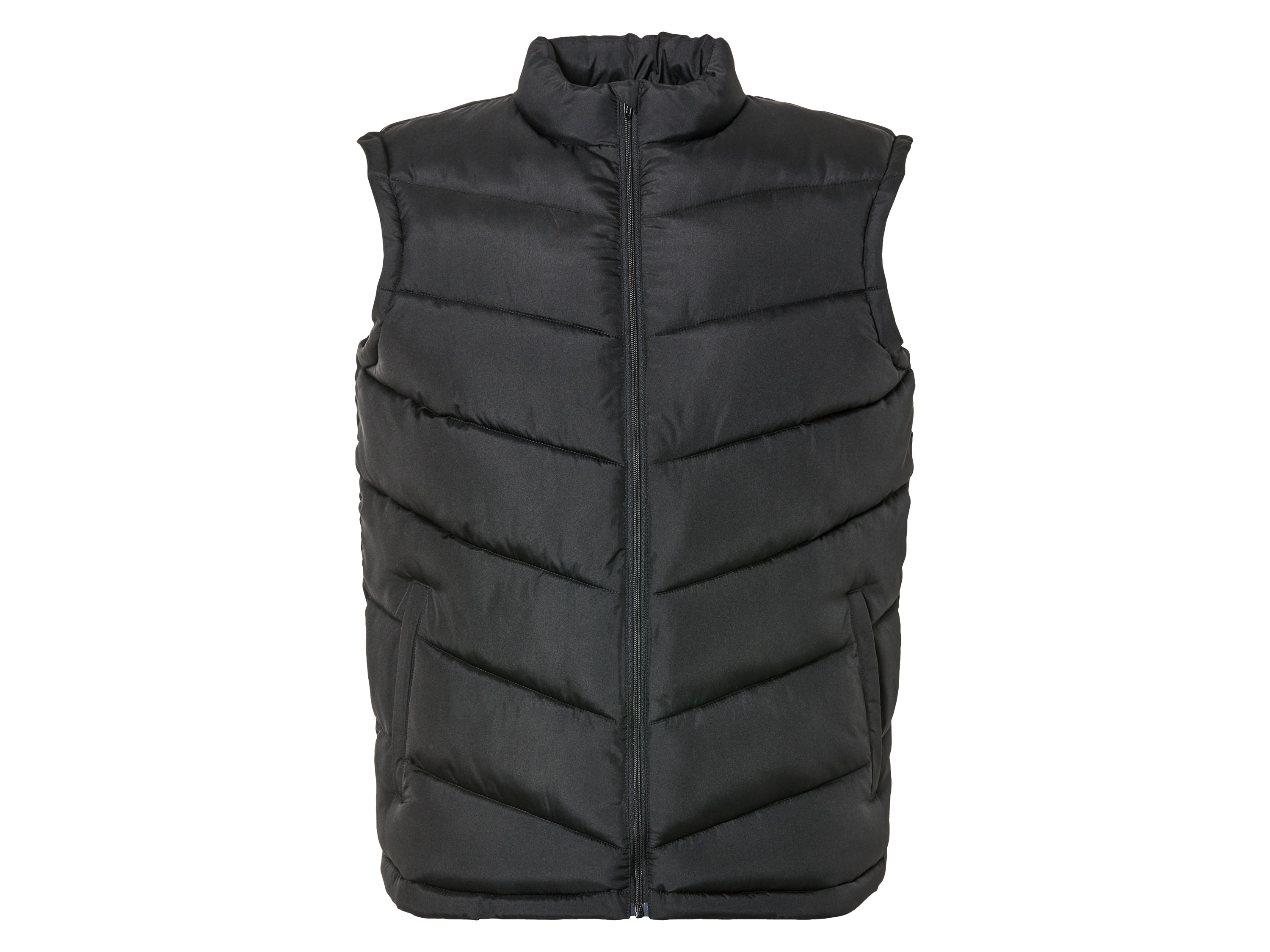 LIVERGY Gewatteerde heren bodywarmer (Zwart, XXXXL)