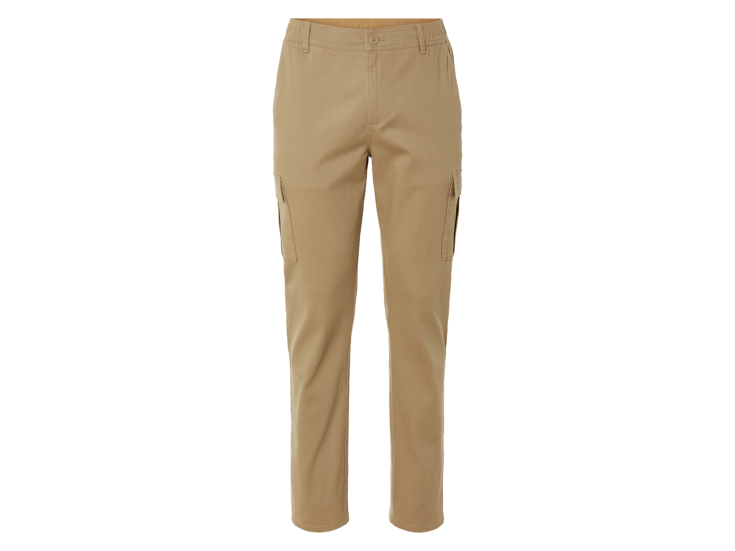 LIVERGY Heren cargobroek (Beige, M (48/50))