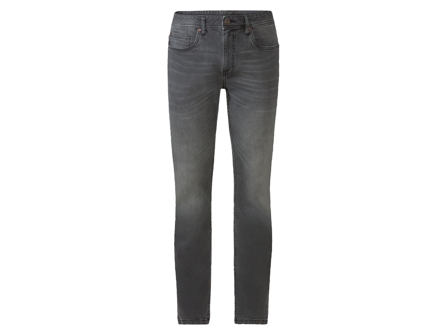 LIVERGY Heren jeans slim fit (Grijs, 46 (30/32))