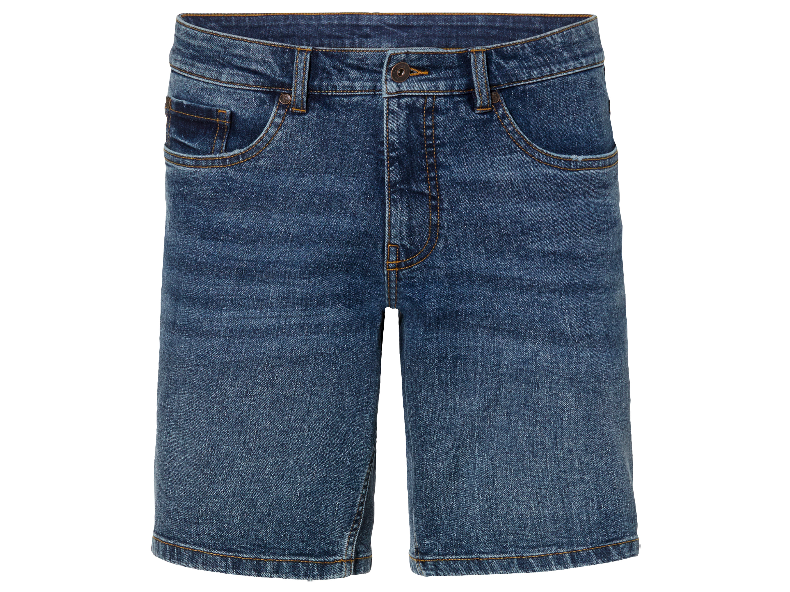 LIVERGY Heren jeansshort (Blauw, 48)