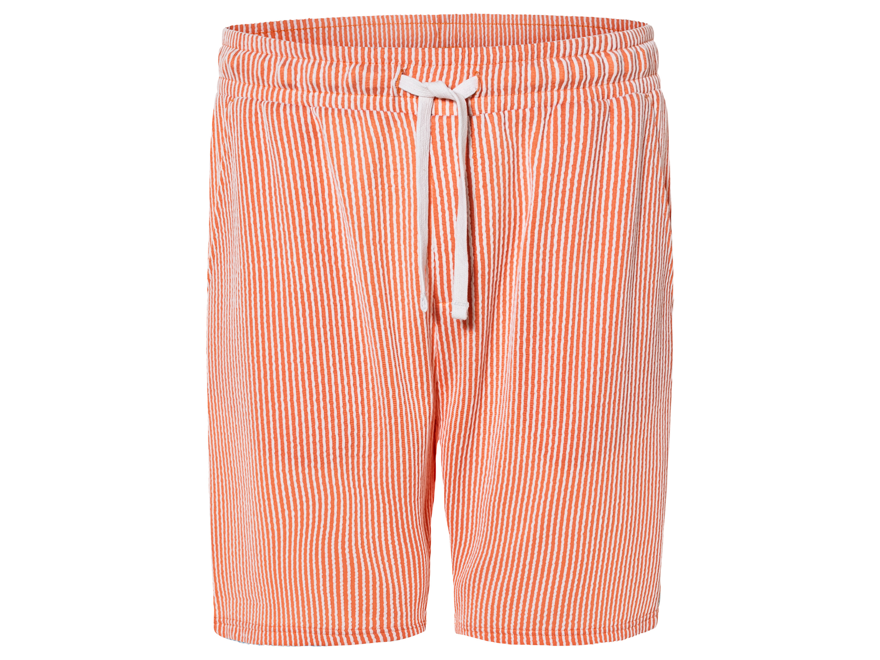 LIVERGY Heren short (Oranje/wit, M)