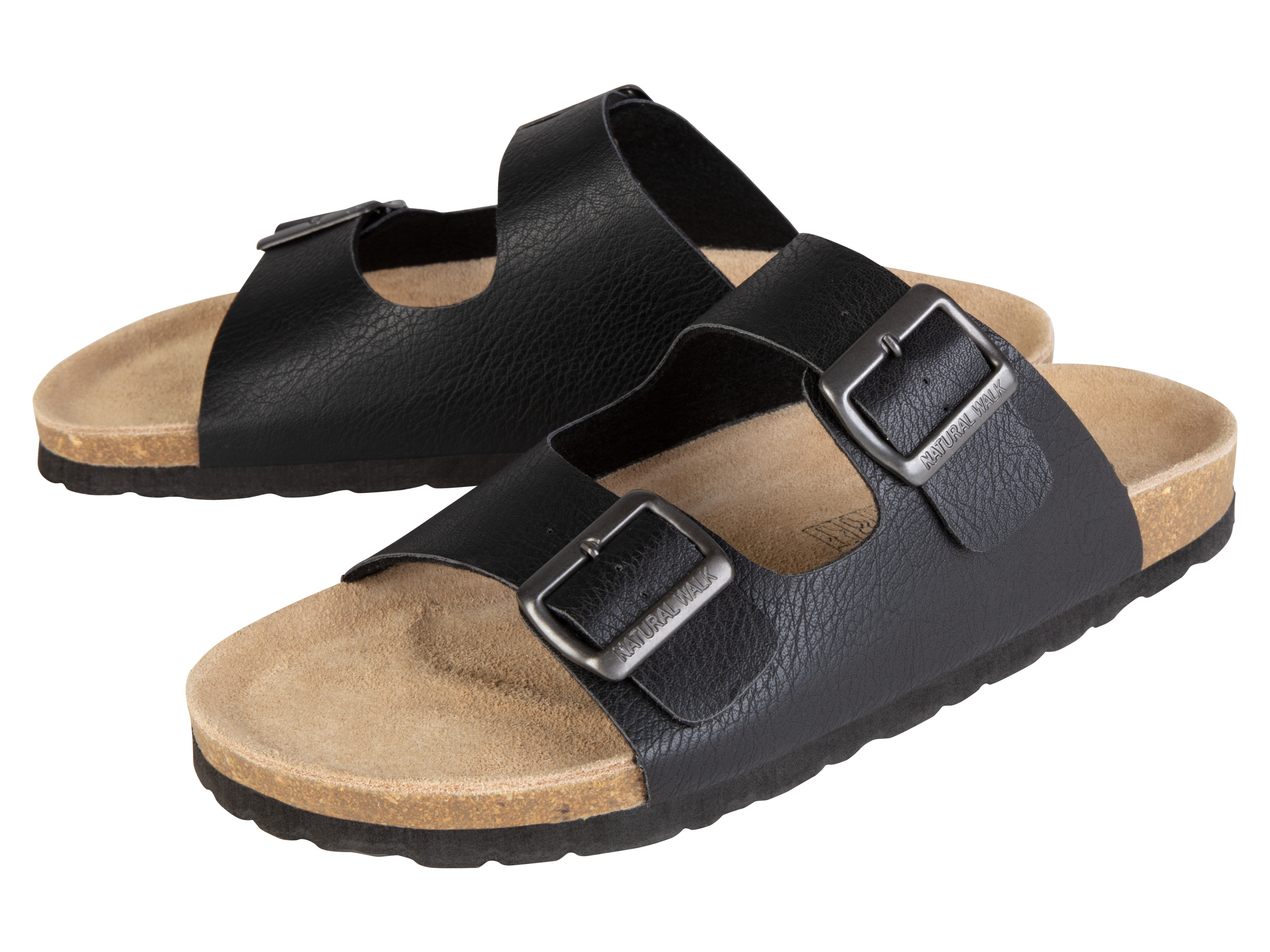 LIVERGY Heren slippers (Zwart, 41)