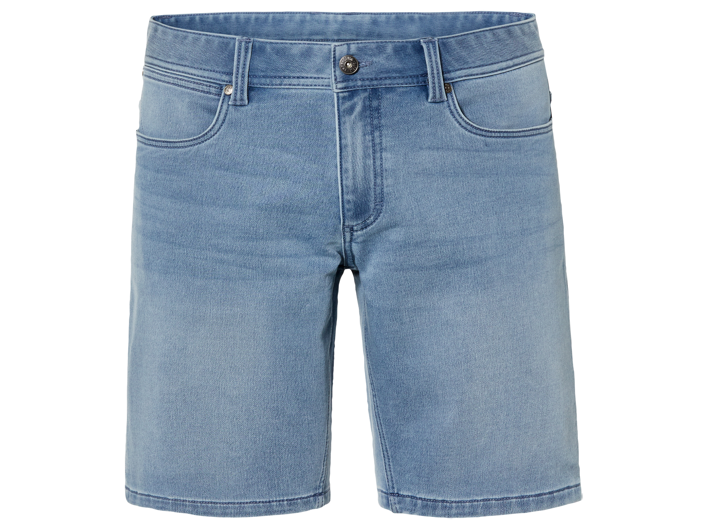 LIVERGY Heren sweat denim korte broek (Blauw, 50)