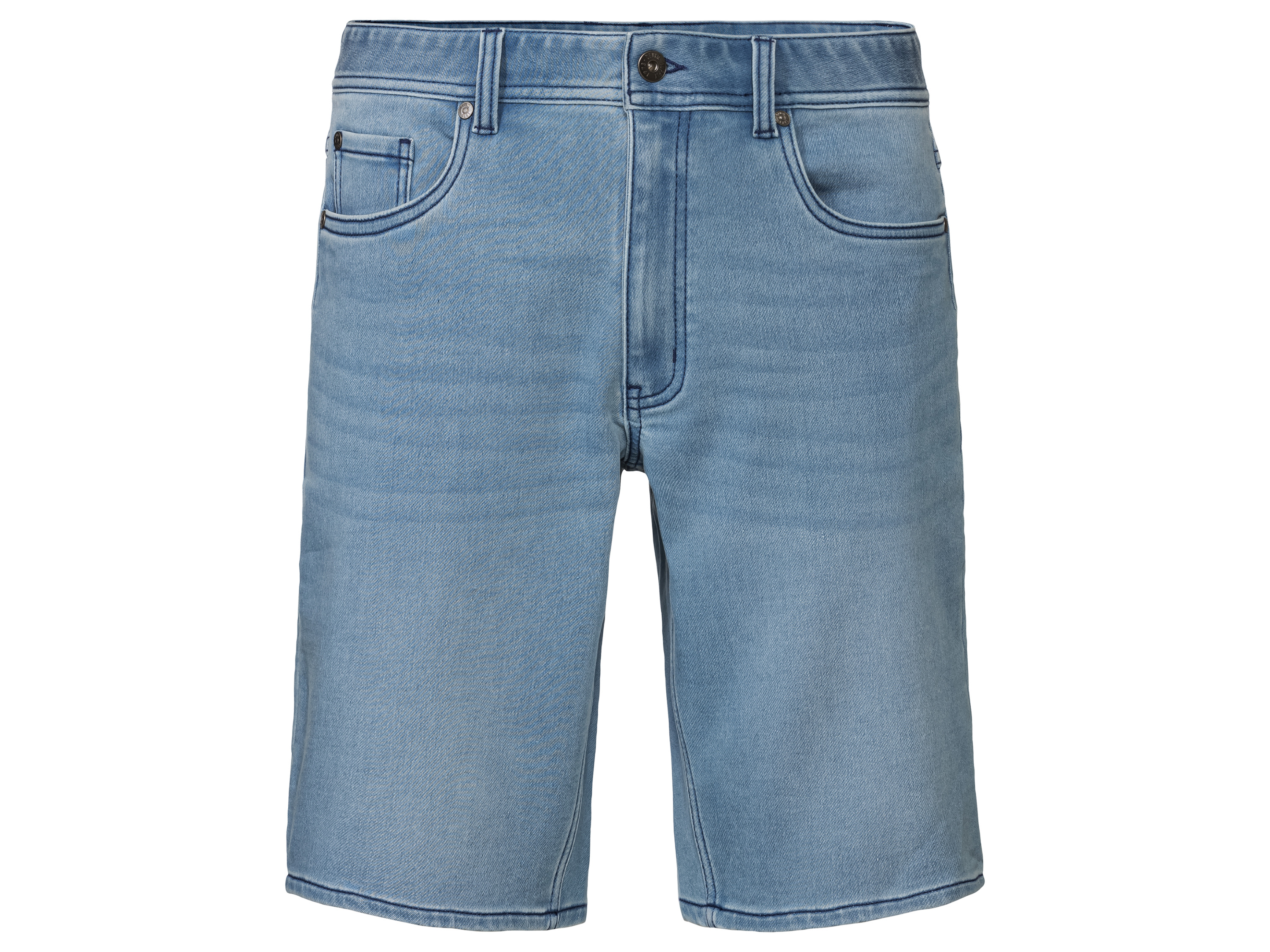 LIVERGY Heren sweatdenim korte broek (Lichtblauw, 54)