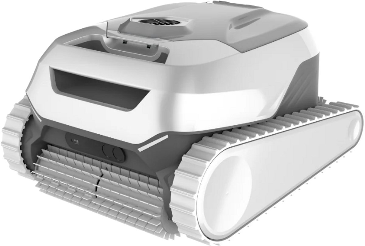 LIVIN AI Bot - Zwembadrobot - Zwembad Stofzuiger - 8000 GPH Zuigkracht - Reinigt Bodem, Wanden en Trap - Krachtige Borstel - 3 Uur Reiniging - Draadloos - Incl. Smart VisionClean Technology - Wit