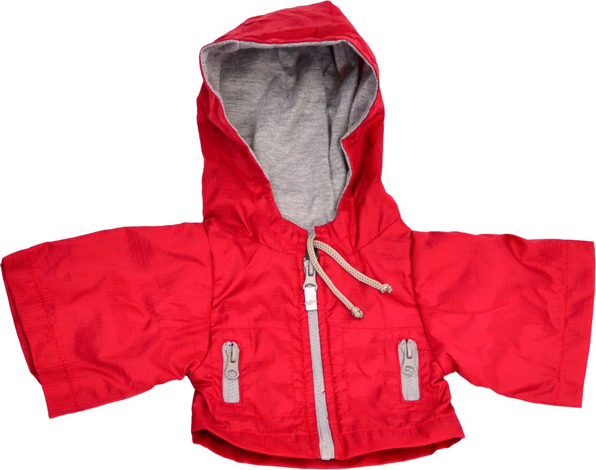 Kleding handpoppen - donkerrode jas - 45cm - Living Puppets