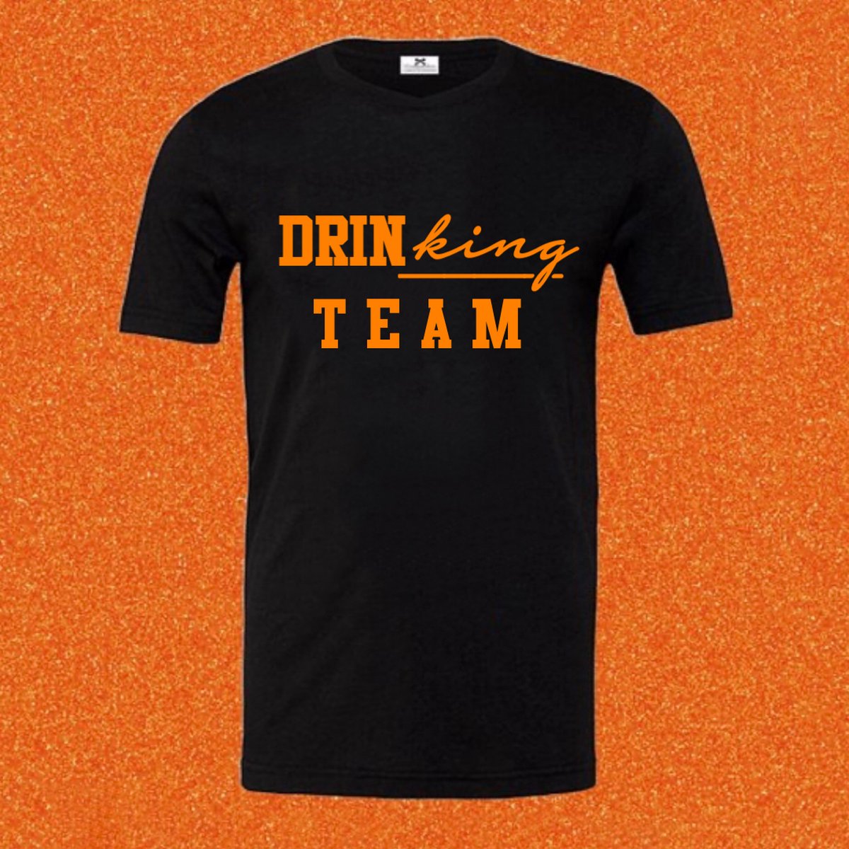 Shirt Koningsdag-Drinking Team-Oranje Kleding-WK Feestkleding dames en heren-Maat XXL