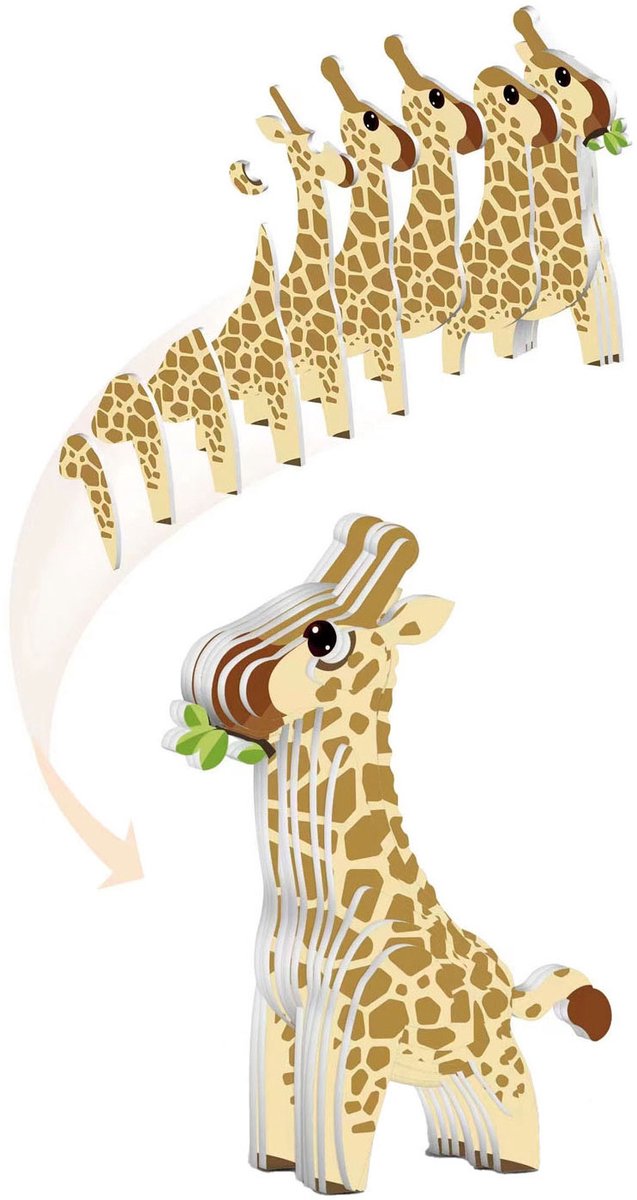 3D Puzzel Giraffe, 30st.