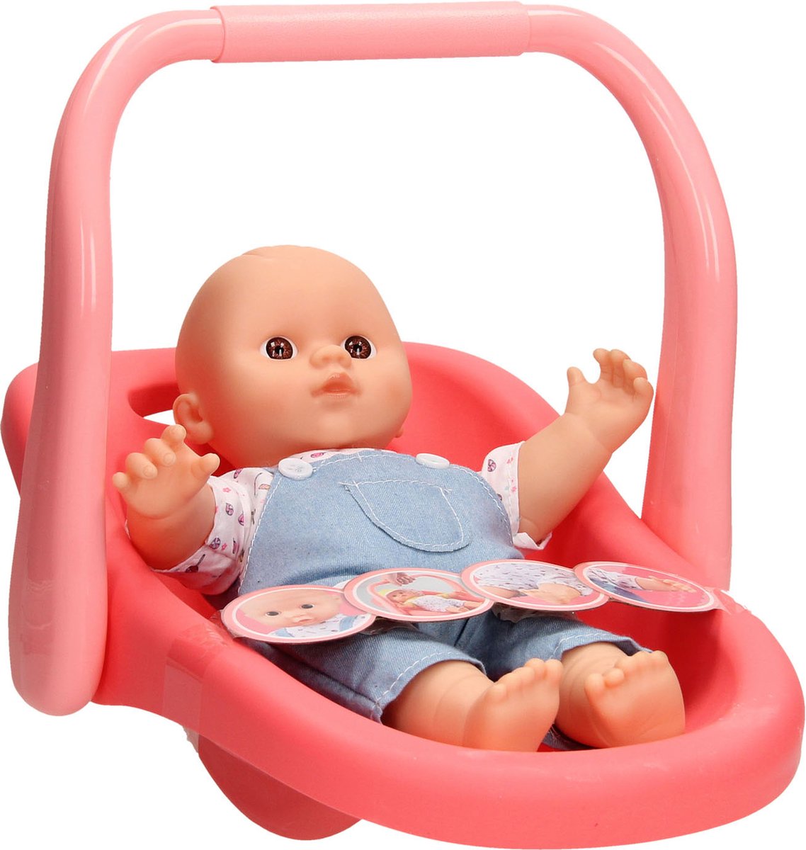 Babypop in Autostoel