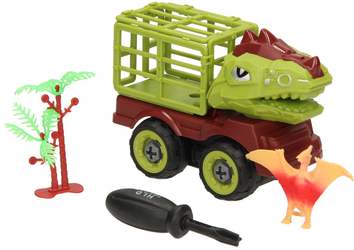 Bouw Auto Dino met Kooi