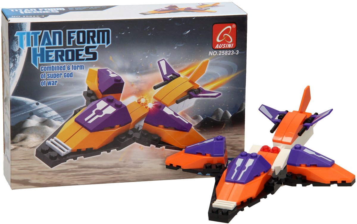 Bouwset Titan Heroes - Space Oranje - 49dlg.