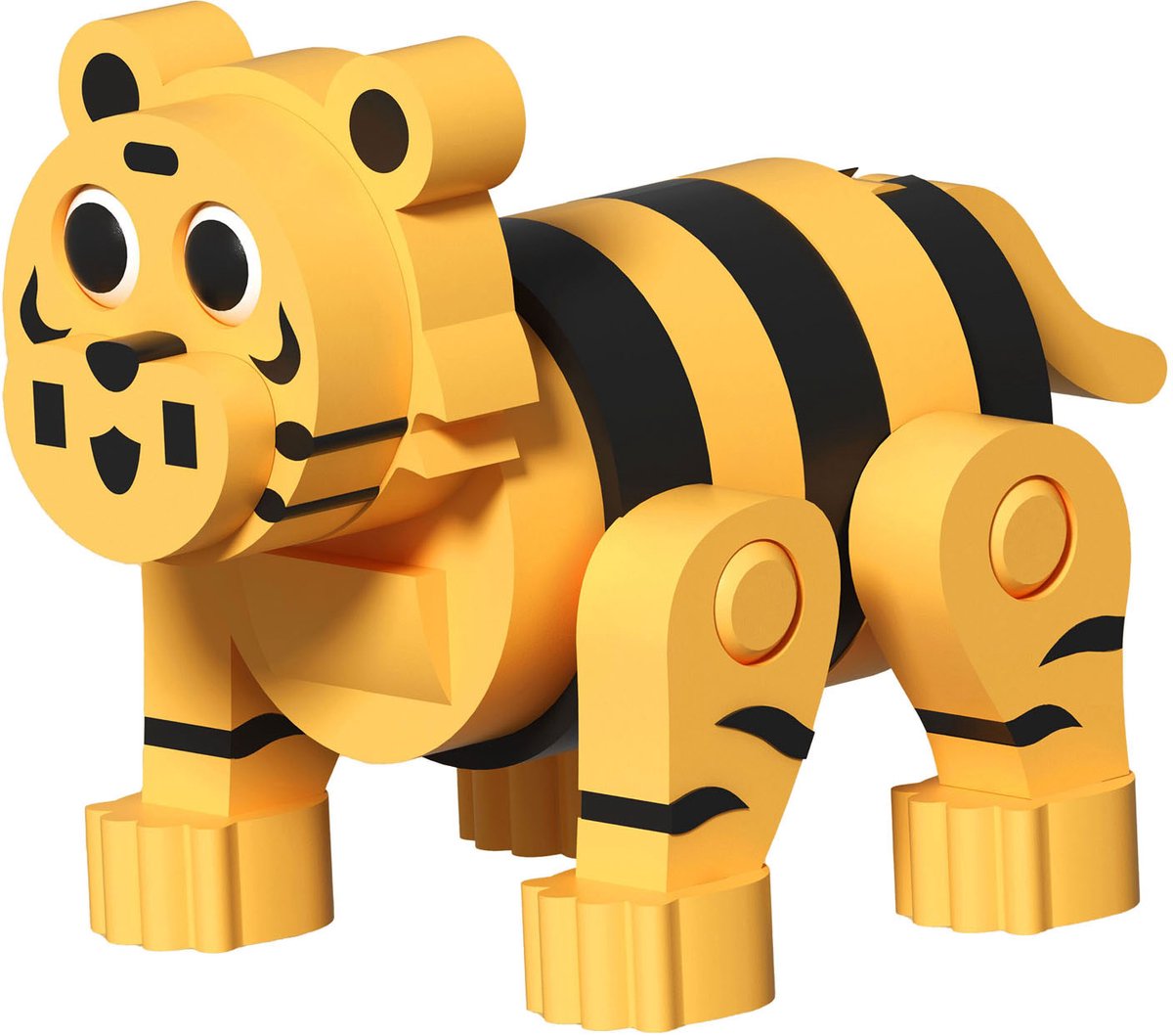 Foam Bouwset 3D Tijger