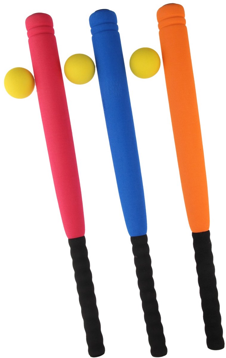 Foam Honkbalknuppel met Bal