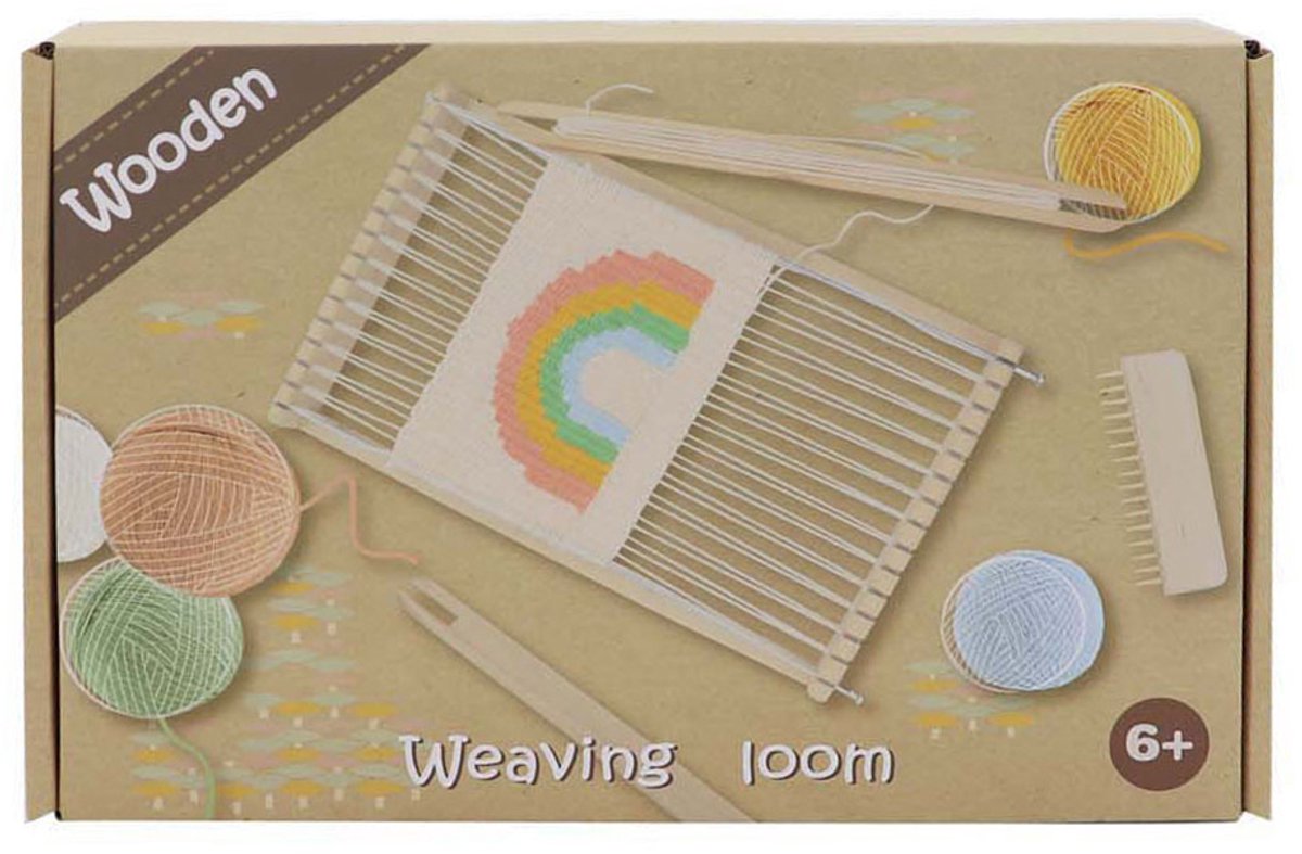 Hout Weefgetouw Handwerken Knutselset, 11dlg.