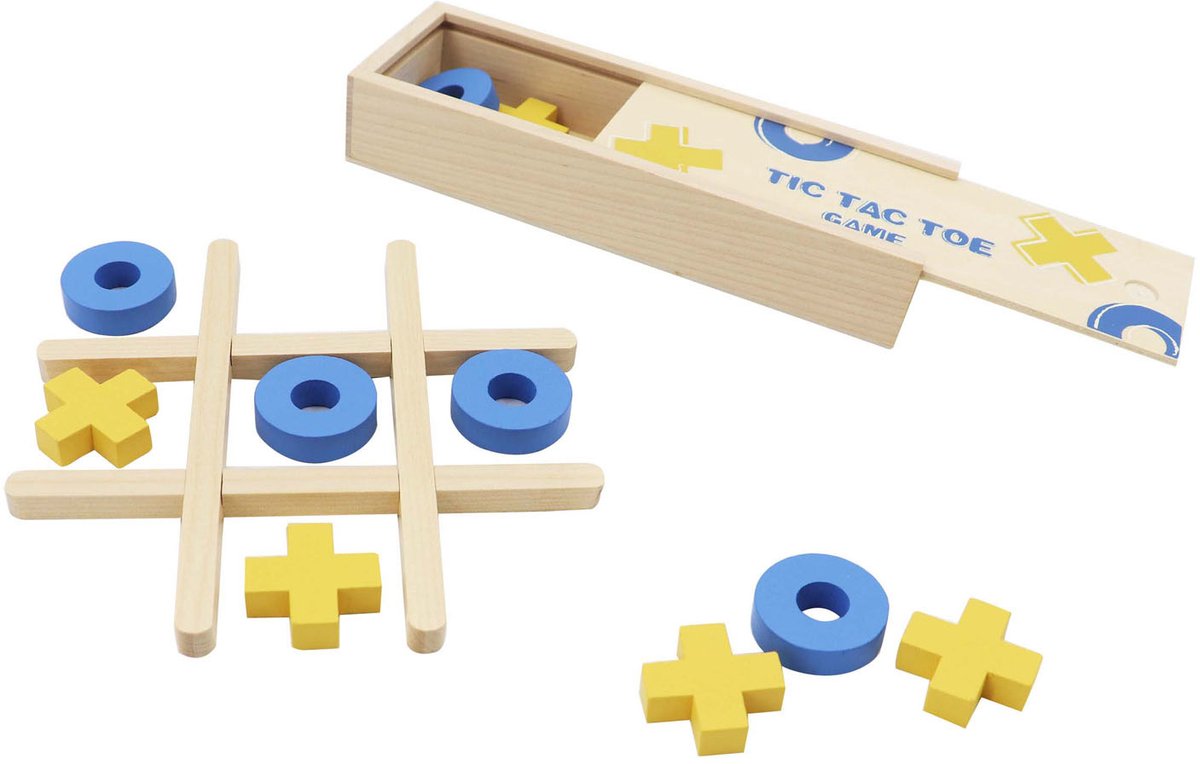 Houten Tic Tac Toe Spel